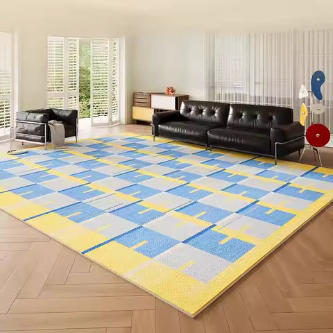 Tapis Marocain Vert Moelleux pour Salon et Chambre - Grande Surface, Doux et Lavable
