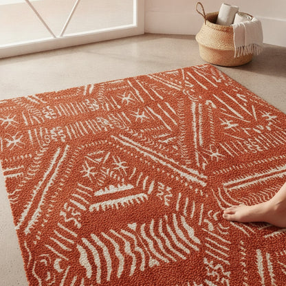 Tapis Bohème Doux et Moelleux Style Marocain Rétro pour Salon et Chambre