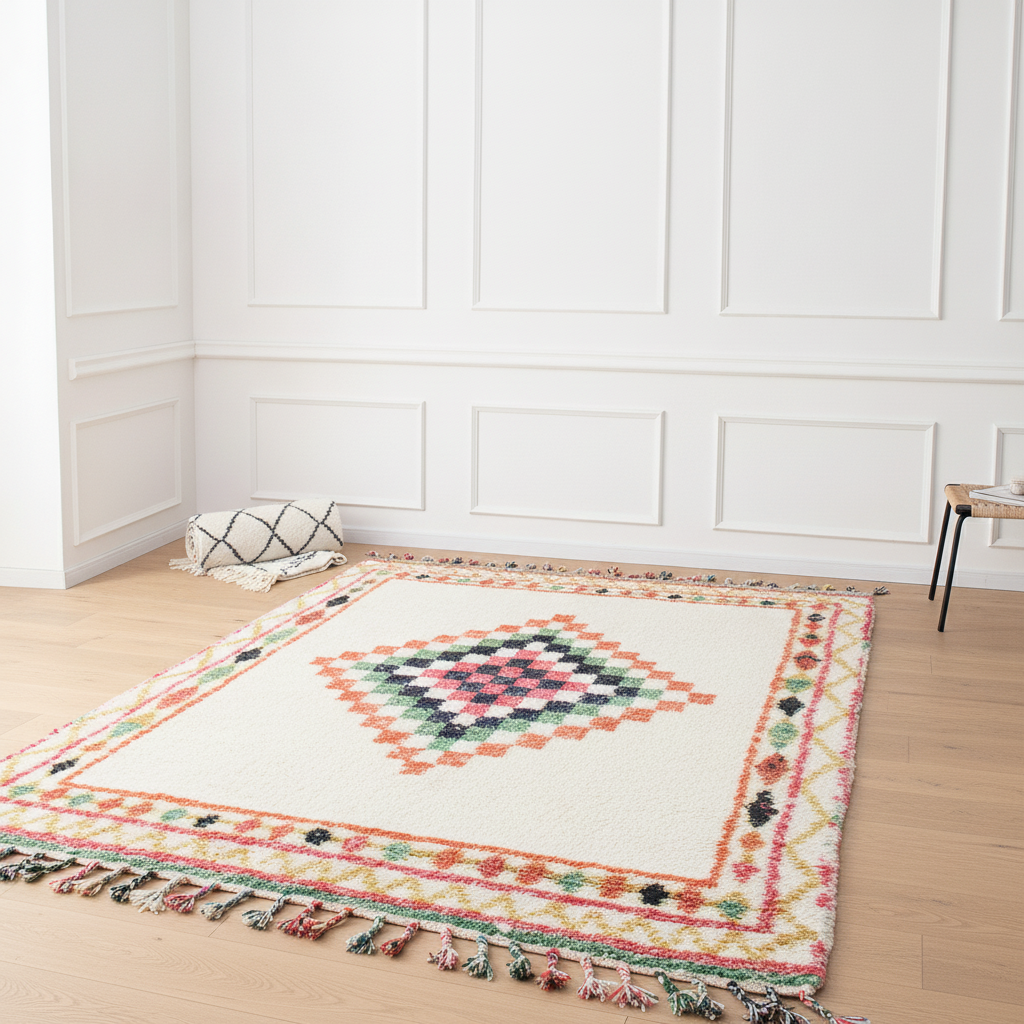 Tapis berbère doux salon