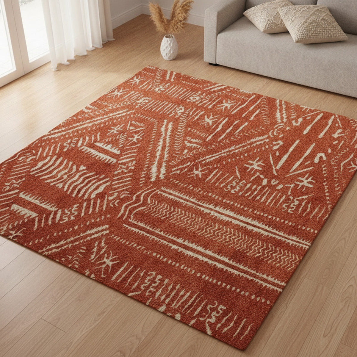 Tapis Bohème Doux et Moelleux Style Marocain Rétro pour Salon et Chambre